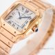 GF Factory Cartier Santos de 35mm Midsize Copy Watch Rose Gold with QuickSwitch strap (3)_th.jpg